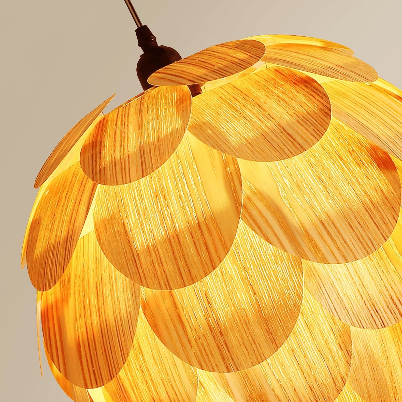 Wlara Modern Wood Pendant Light-Neutral Decor