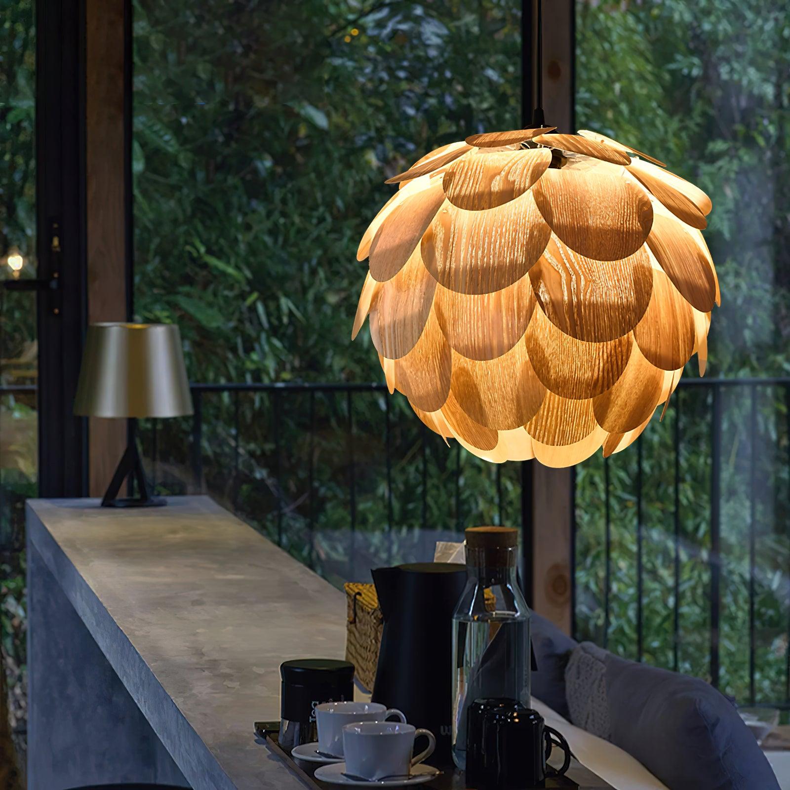 Wlara Modern Wood Pendant Light-Neutral Decor