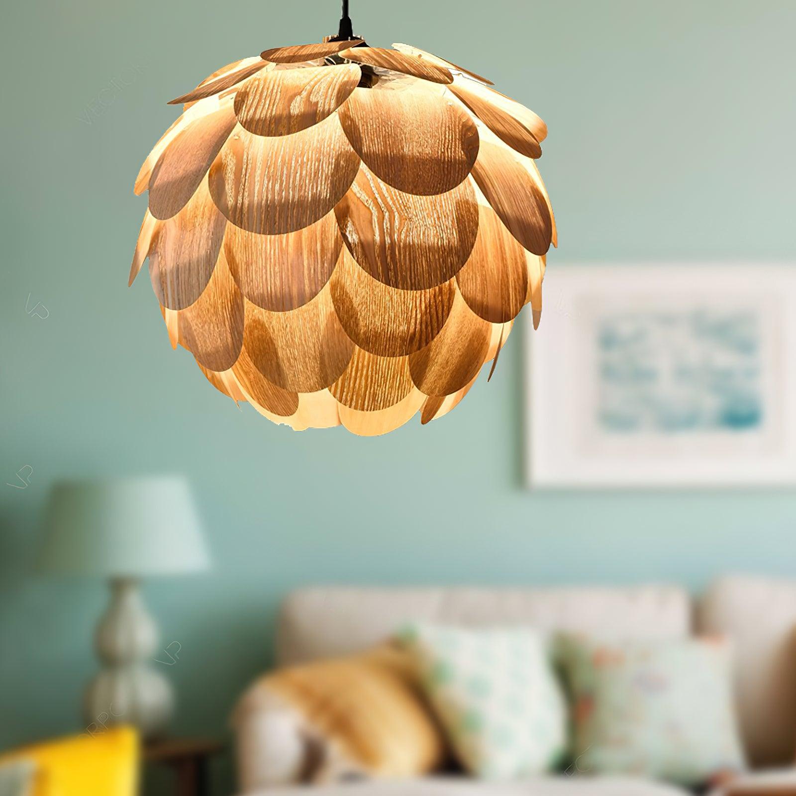 Wlara Modern Wood Pendant Light-Neutral Decor