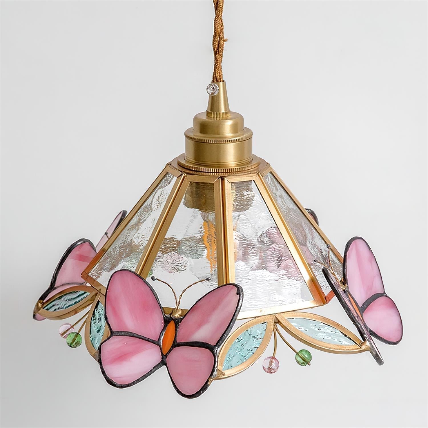 Tiffany Butterfly Stained GlassPendant Light