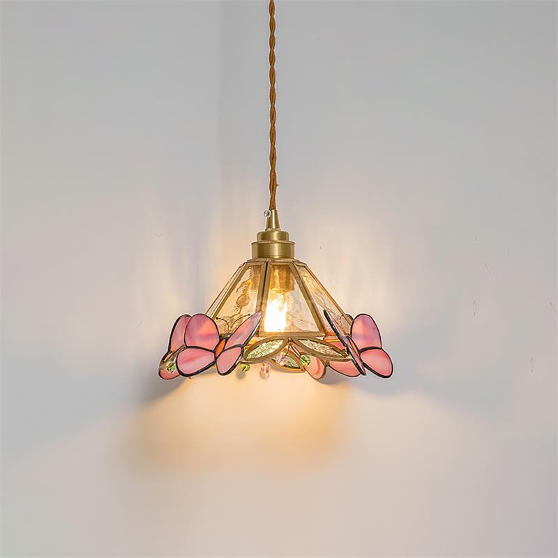 Tiffany Butterfly Stained GlassPendant Light