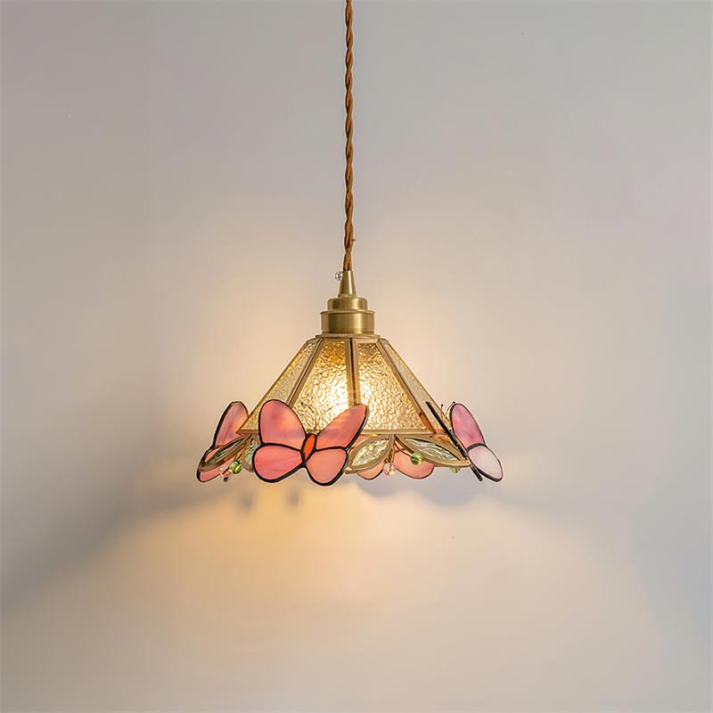 Tiffany Butterfly Stained GlassPendant Light