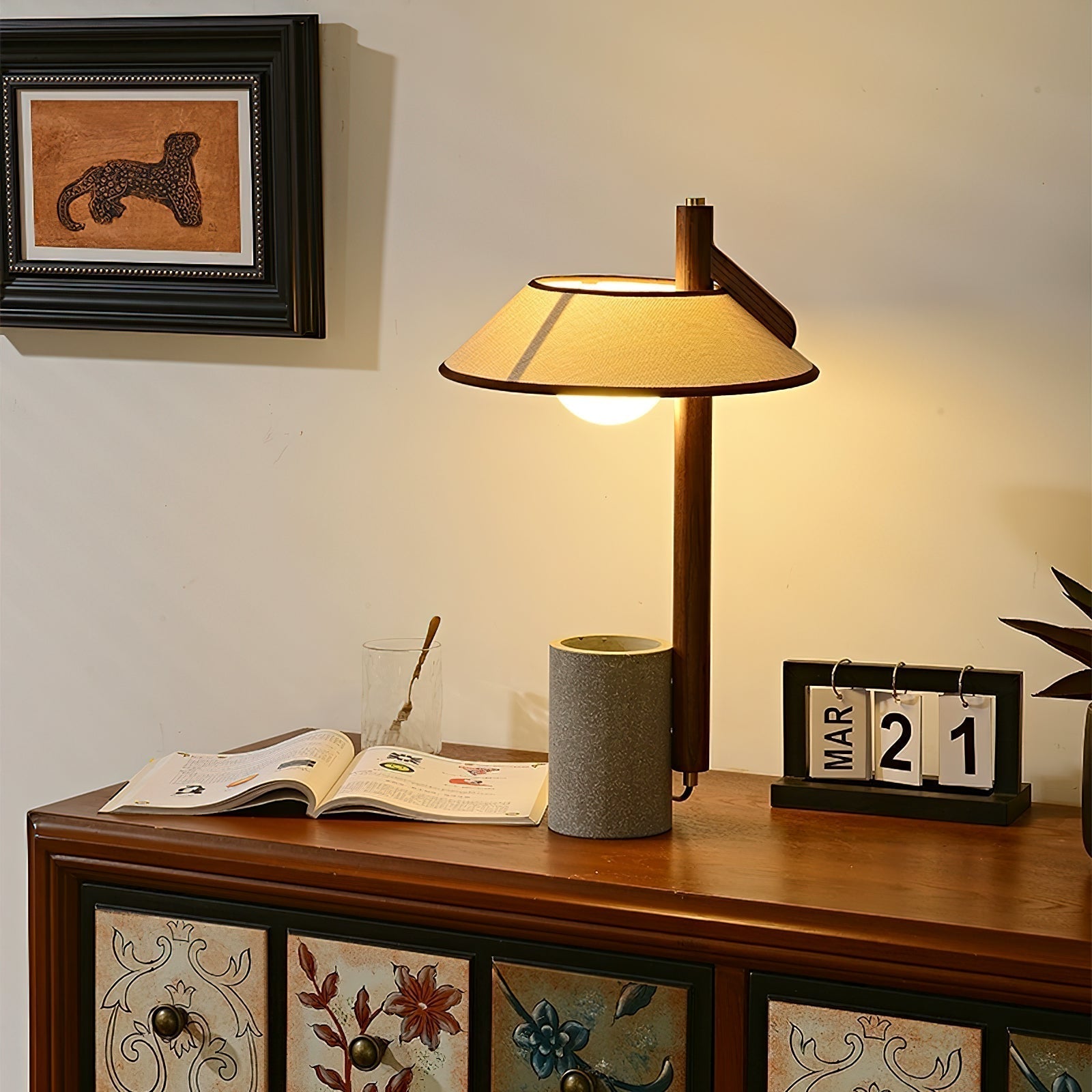 Damon Minimalist Wood Table Lamp-Neutral Decor