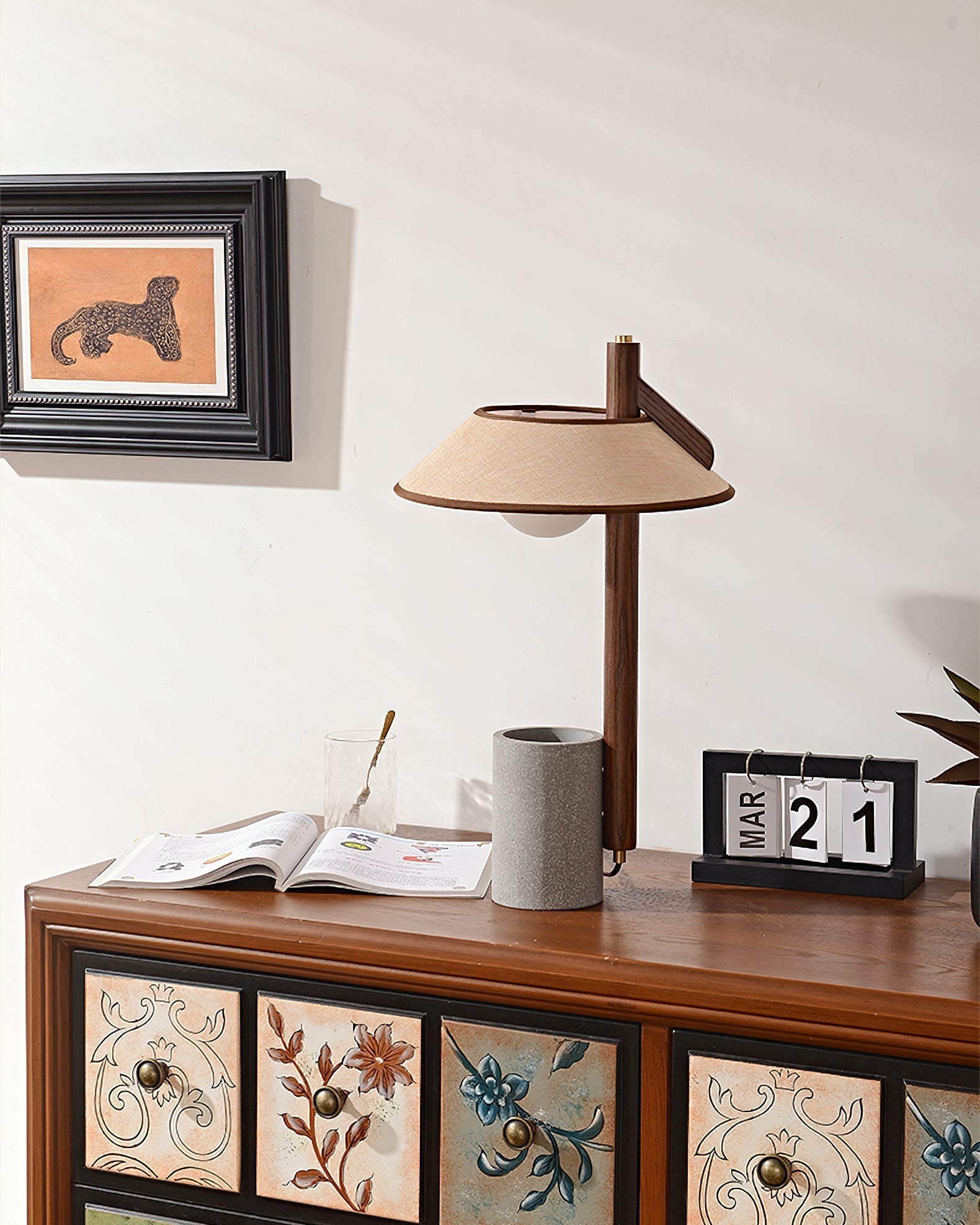Damon Minimalist Wood Table Lamp-Neutral Decor