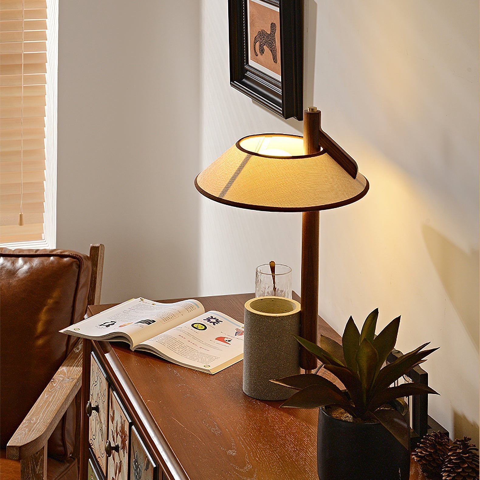 Damon Minimalist Wood Table Lamp-Neutral Decor