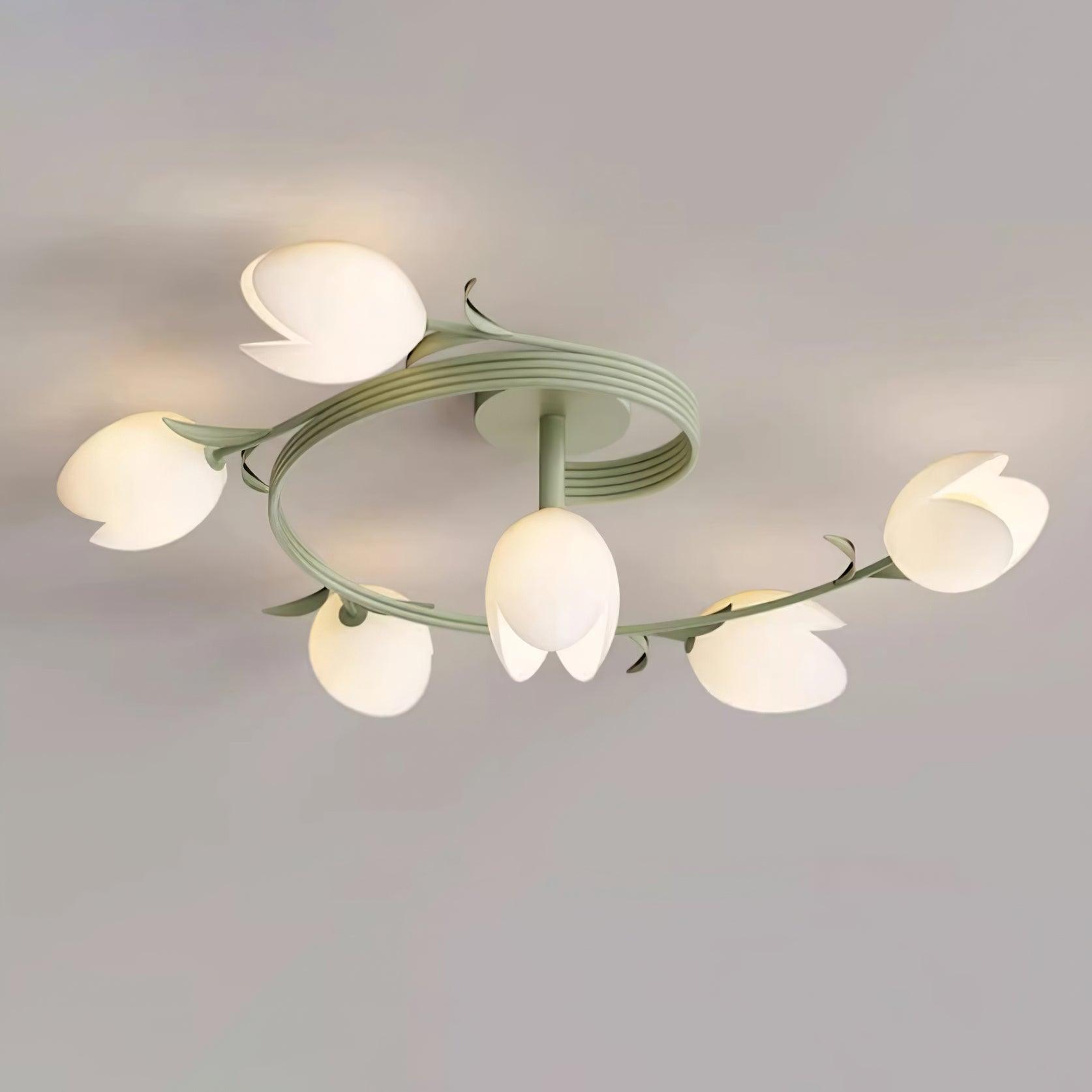 Iris 6-Light Tulip Ceiling Light
