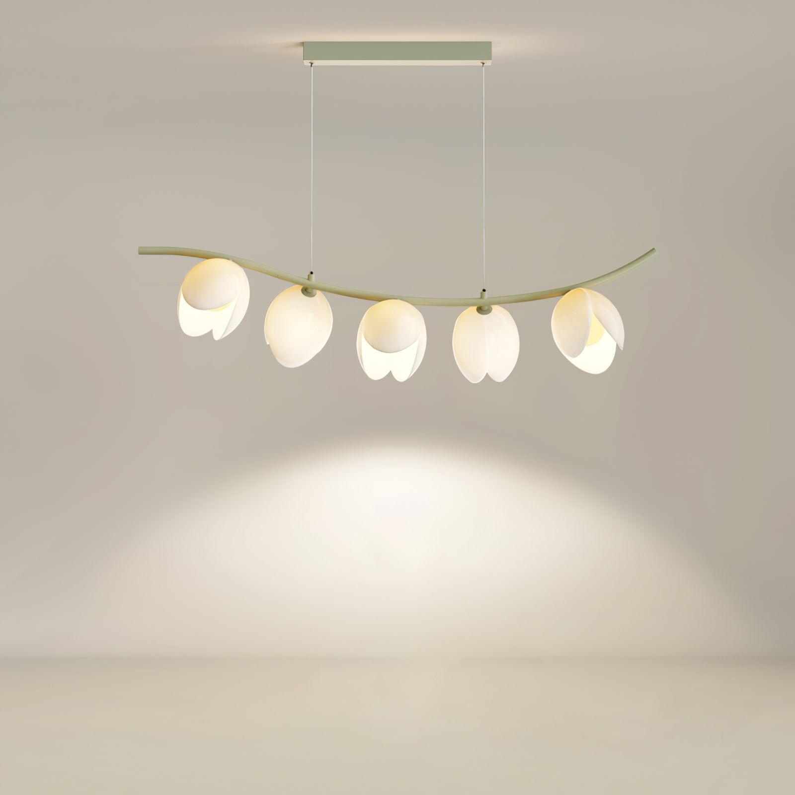 Pistachio Elegance Nordic Art Pendant Lamp-Neutral Decor