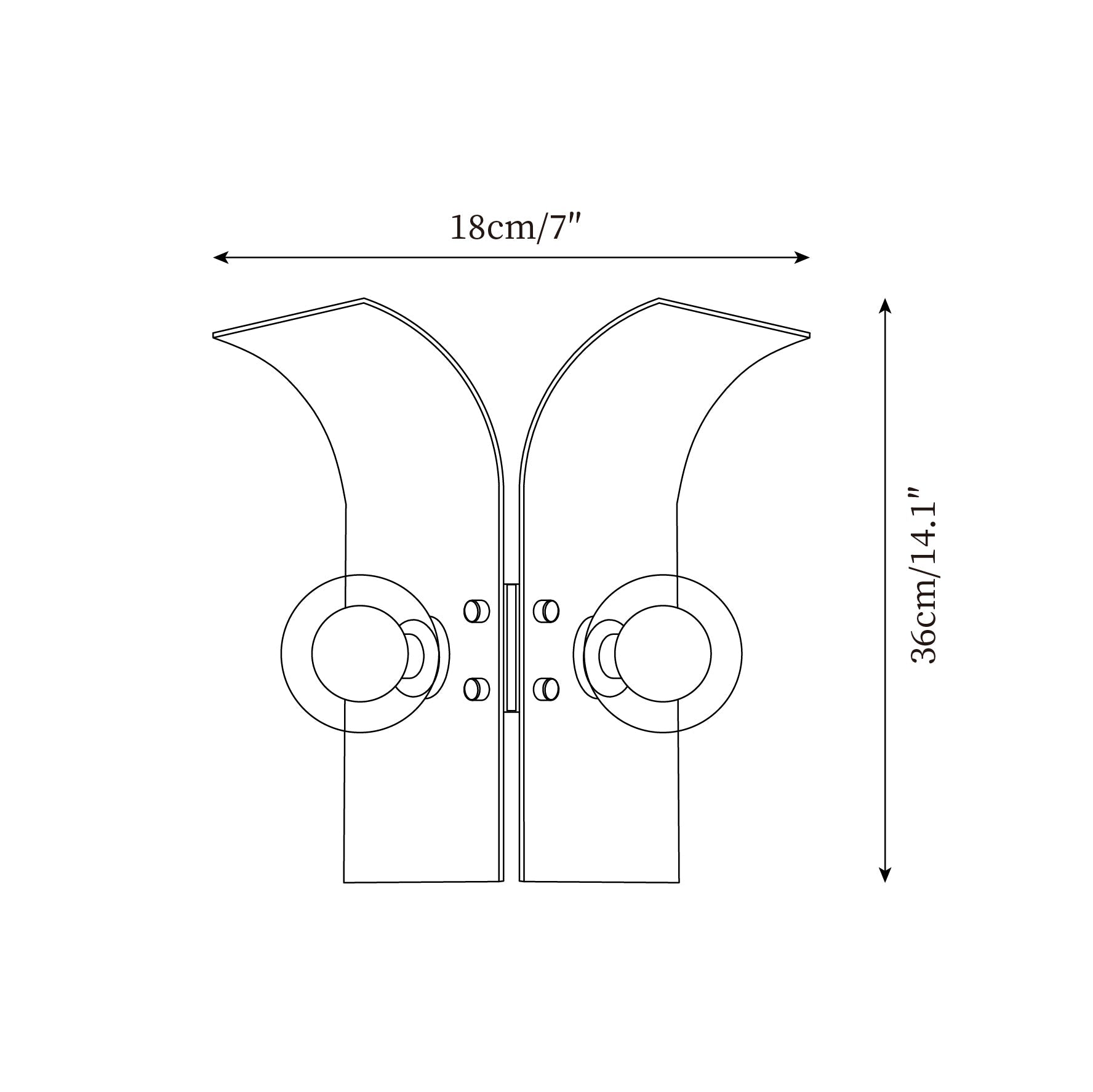 Wall Light Textured Glass Panels Dual Globes