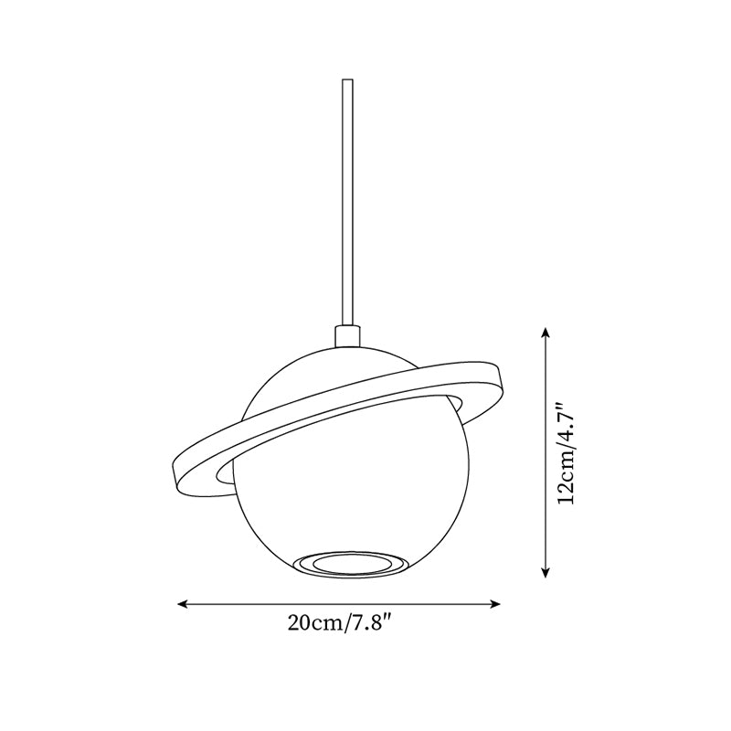 Pendant Light Travertine Planet Walnut Wood Ambient Minimalist