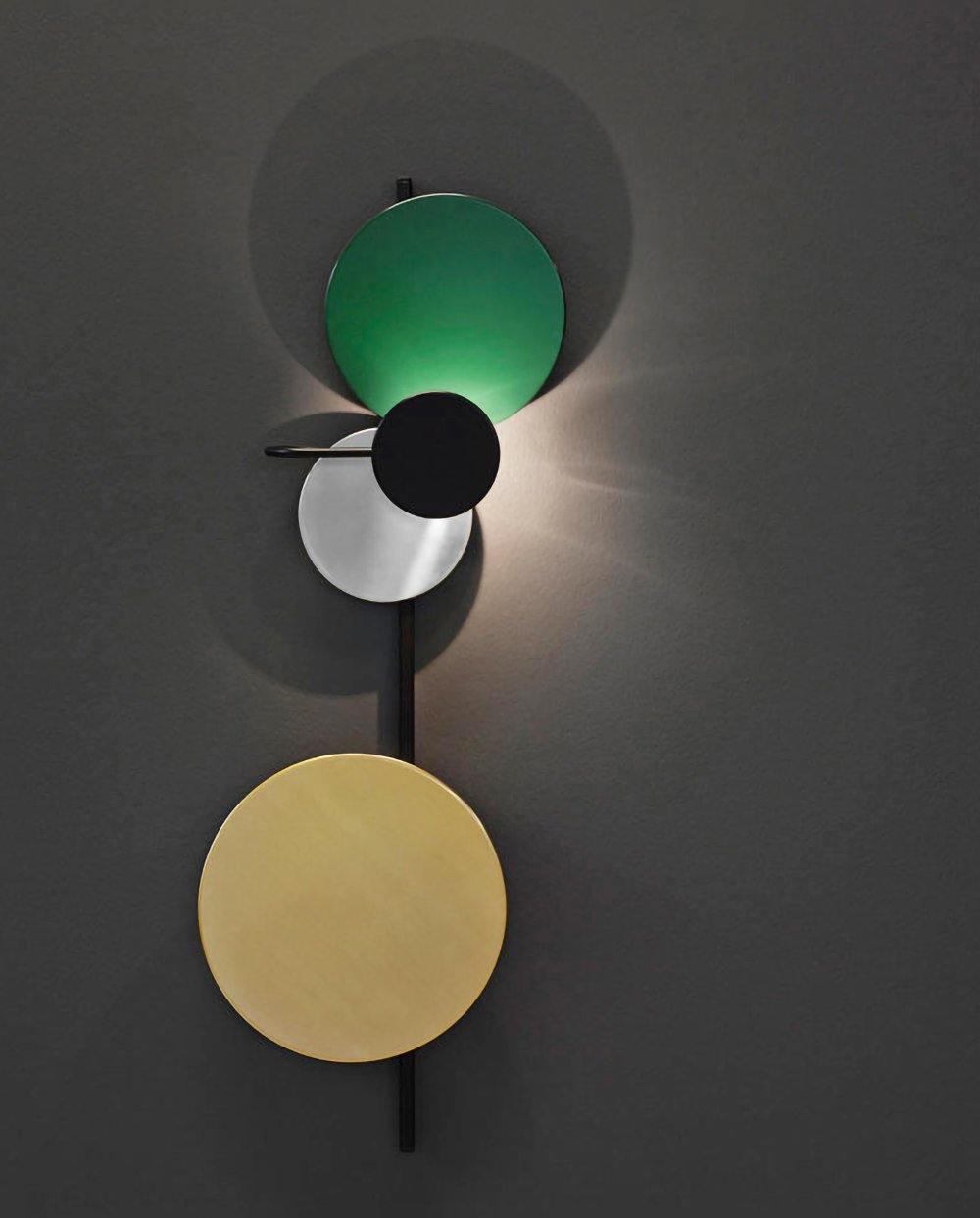 Mirq Wall Lamp Magnetic Discs Artistic-Neutral Decor