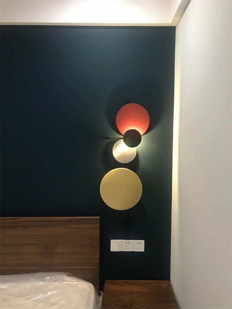 Mirq Wall Lamp Magnetic Discs Artistic-Neutral Decor