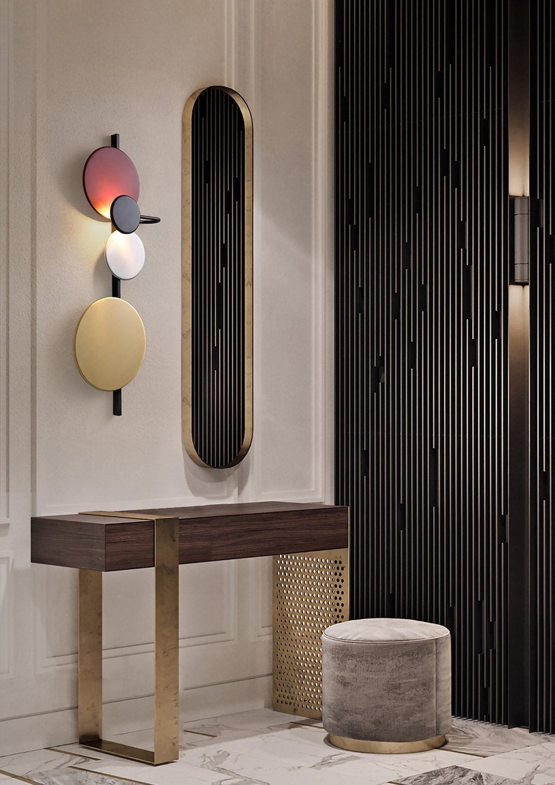 Mirq Wall Lamp Magnetic Discs Artistic-Neutral Decor