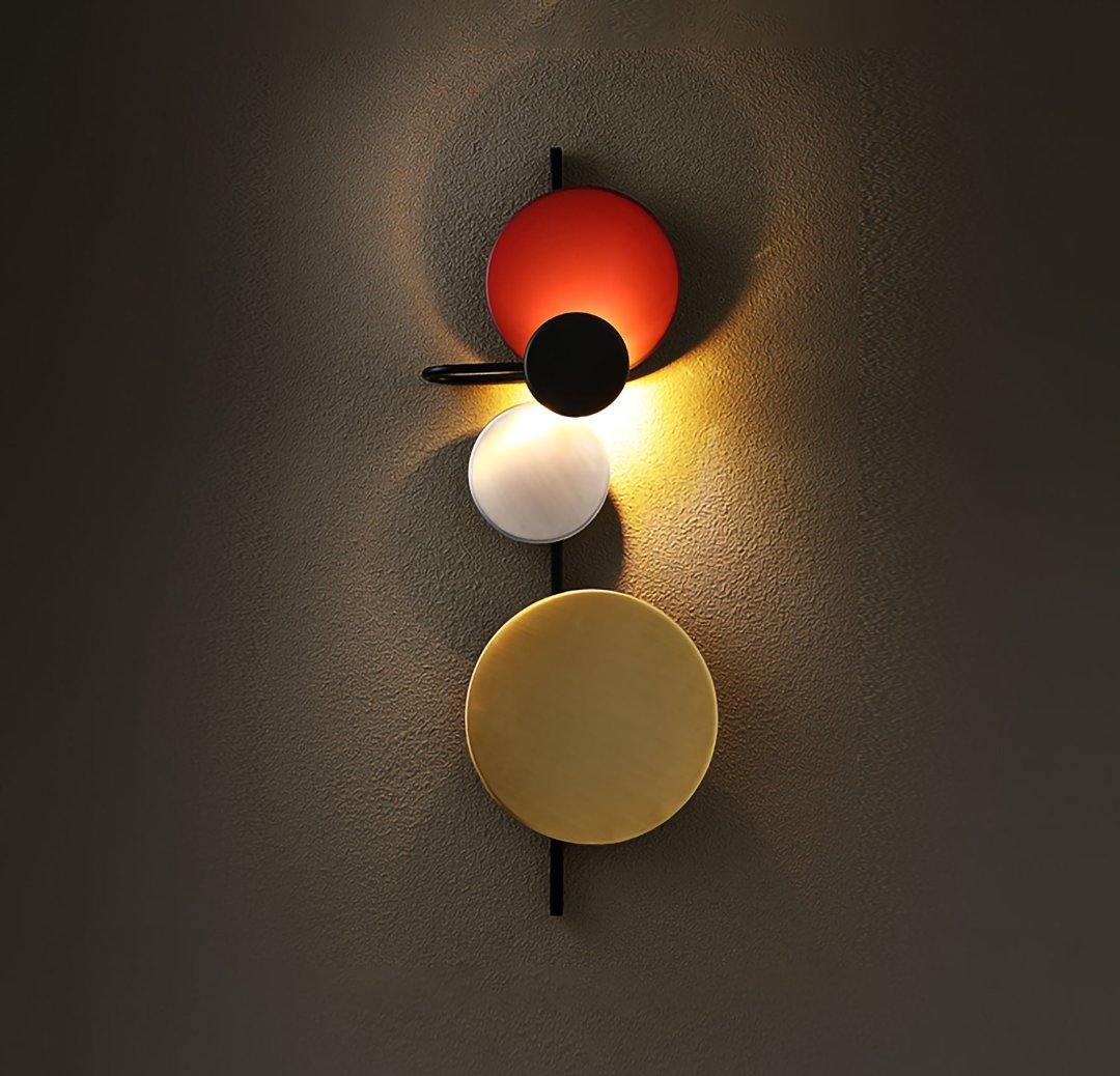 Mirq Wall Lamp Magnetic Discs Artistic-Neutral Decor