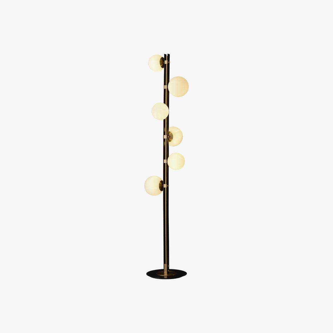 Stella Elegant Glass Floor Lamp-Neutral Decor