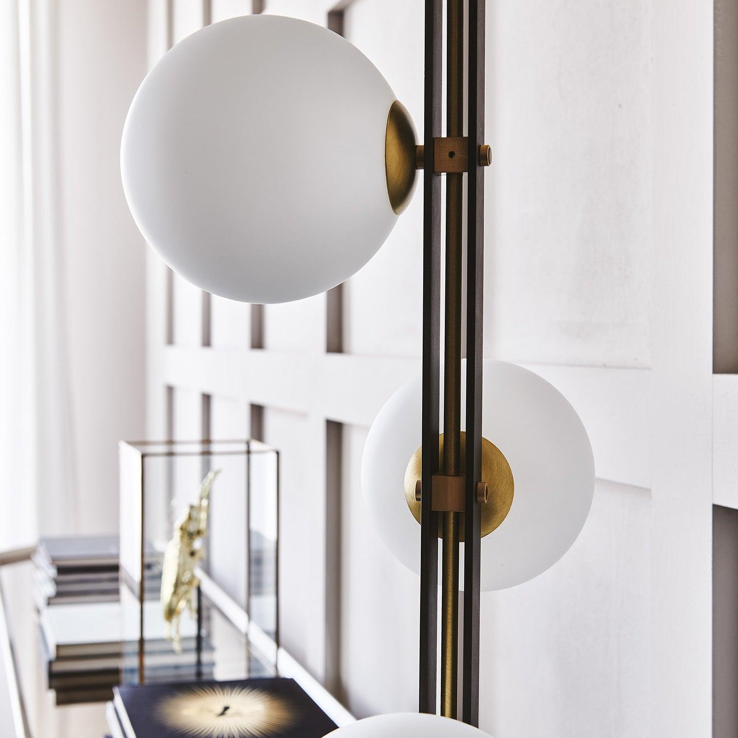 Stella Elegant Glass Floor Lamp-Neutral Decor