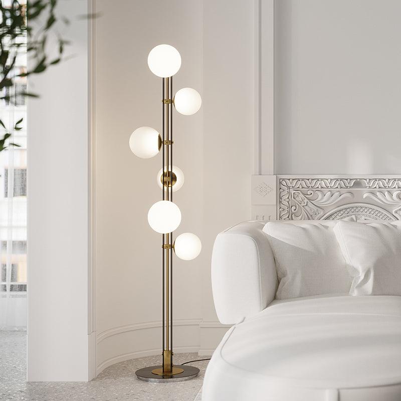 Stella Elegant Glass Floor Lamp-Neutral Decor