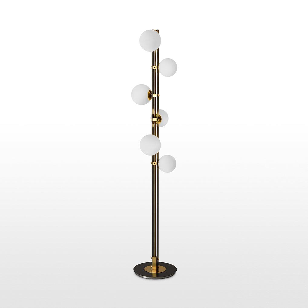 Stella Elegant Glass Floor Lamp-Neutral Decor
