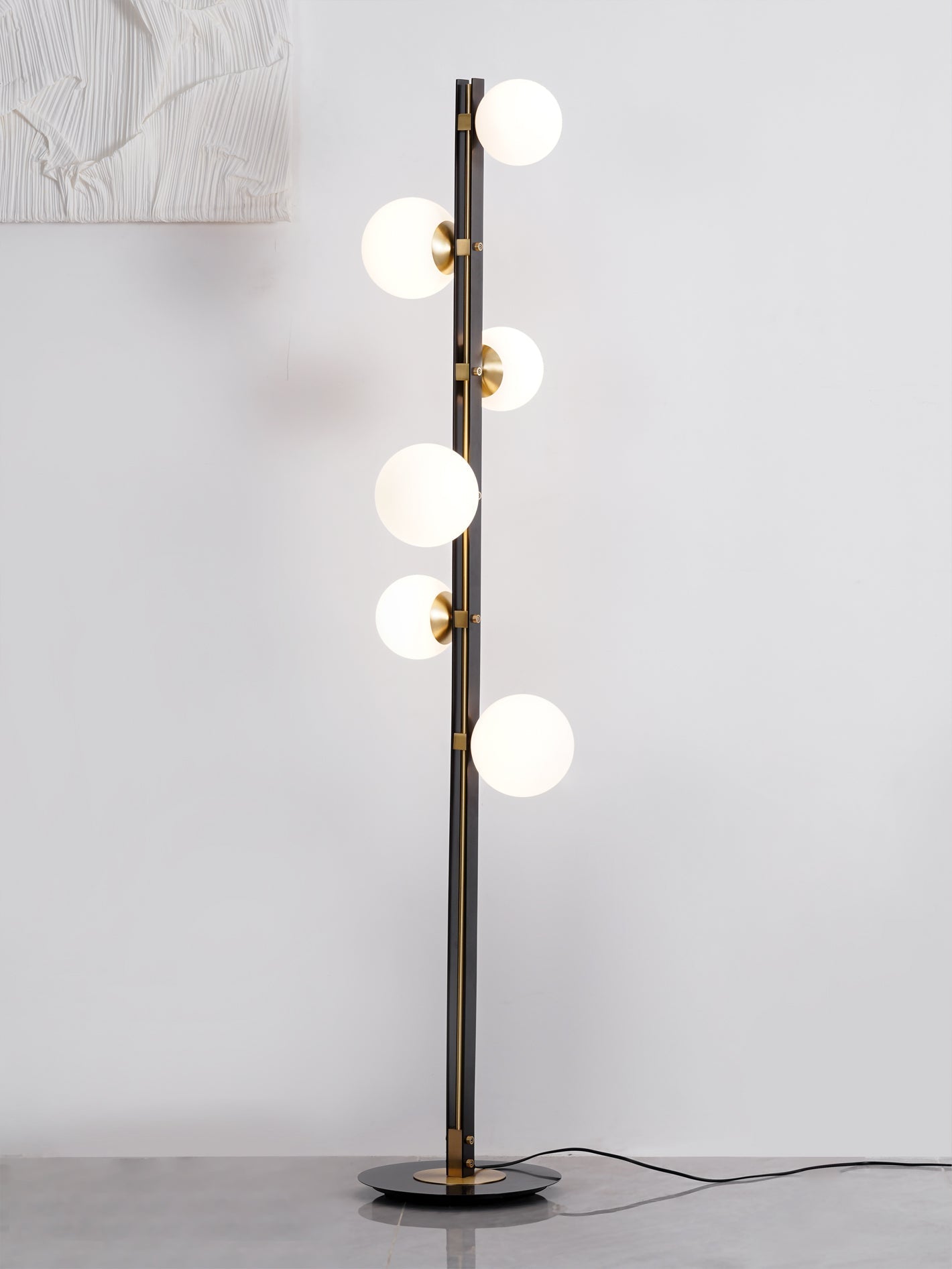 Stella Elegant Glass Floor Lamp-Neutral Decor