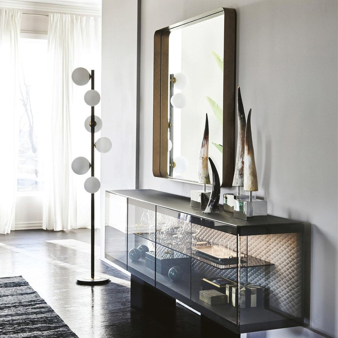 Stella Elegant Glass Floor Lamp-Neutral Decor