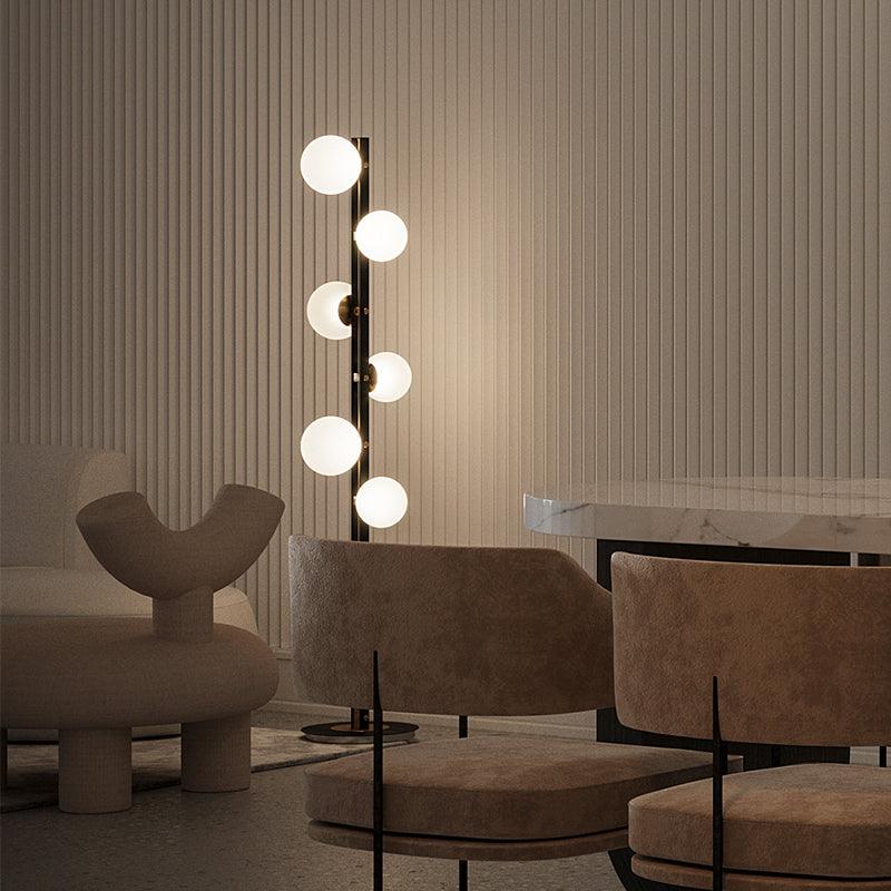 Stella Elegant Glass Floor Lamp-Neutral Decor