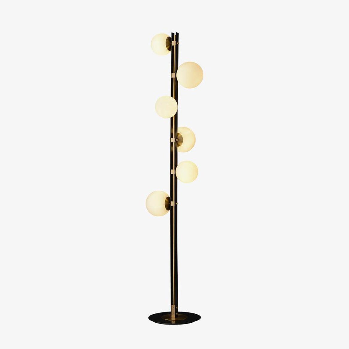 Stella Elegant Glass Floor Lamp-Neutral Decor