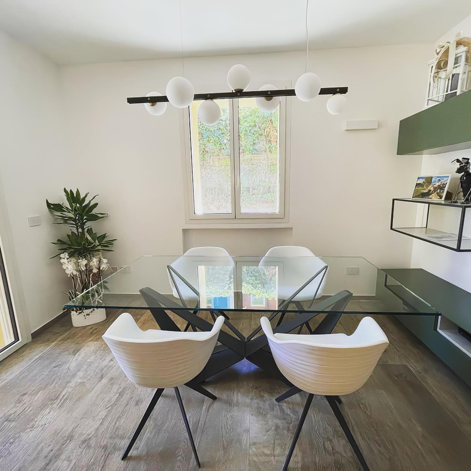 Lyra Modern Glass Pendant Lamp-Neutral Decor