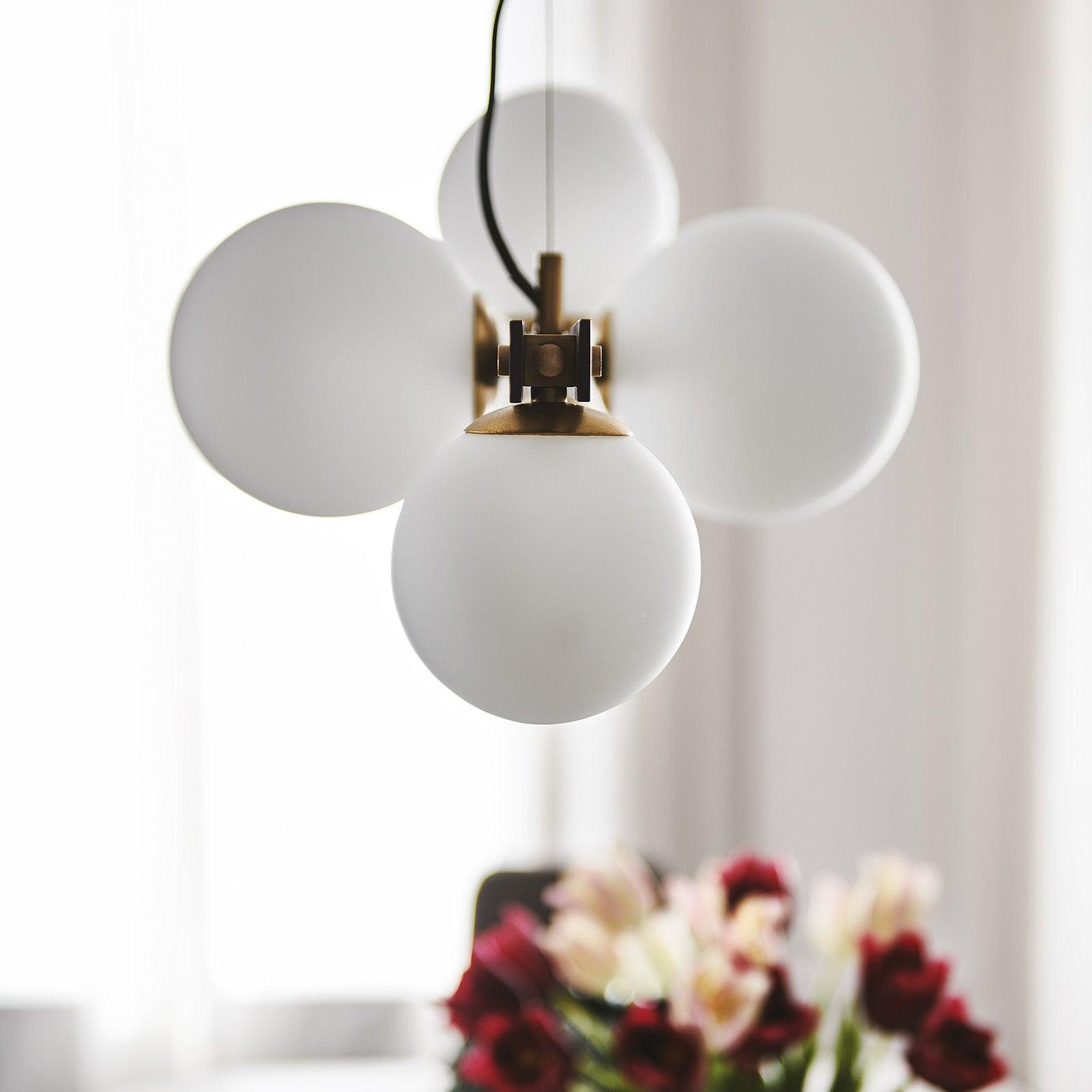 Lyra Modern Glass Pendant Lamp-Neutral Decor