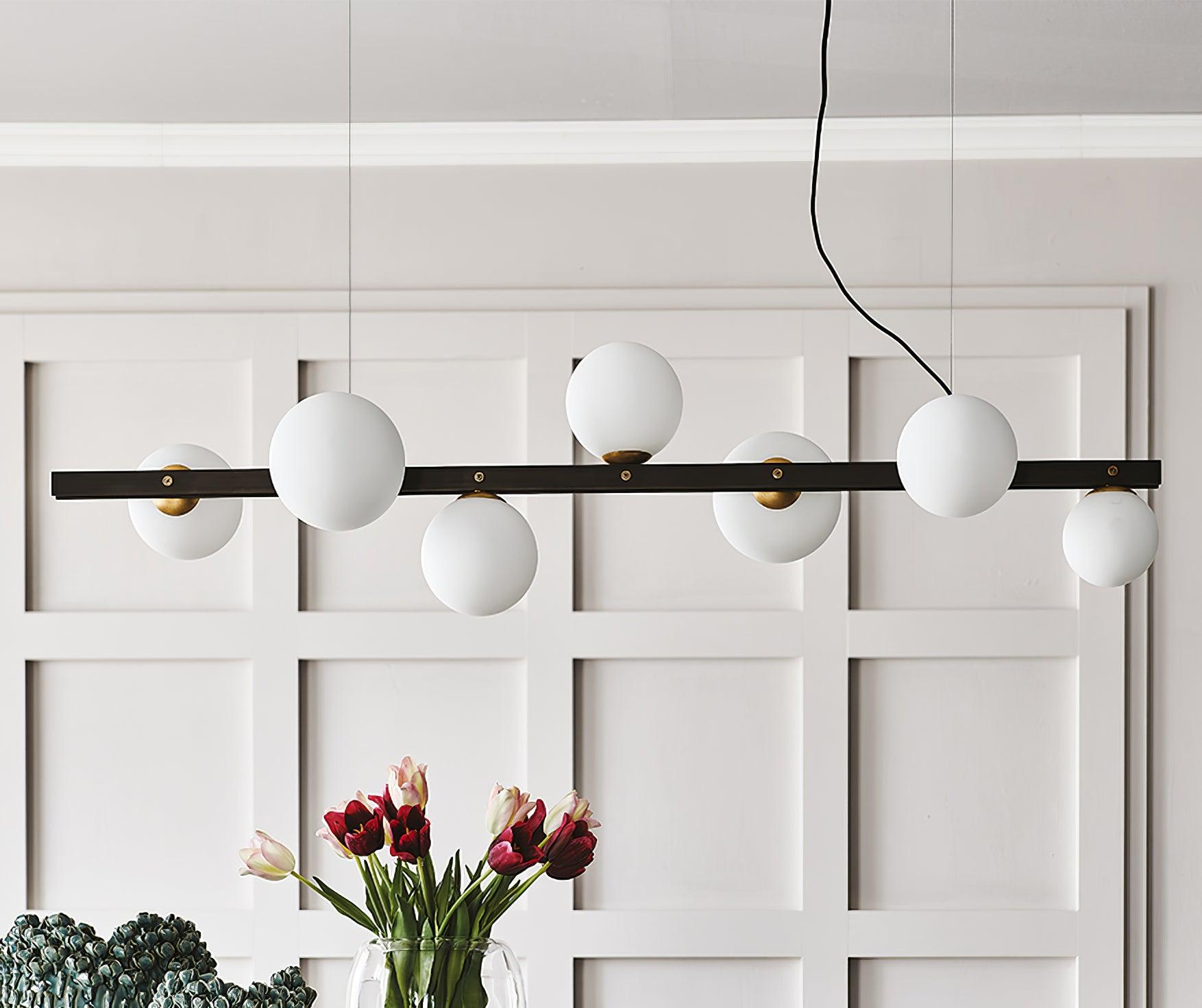 Lyra Modern Glass Pendant Lamp-Neutral Decor