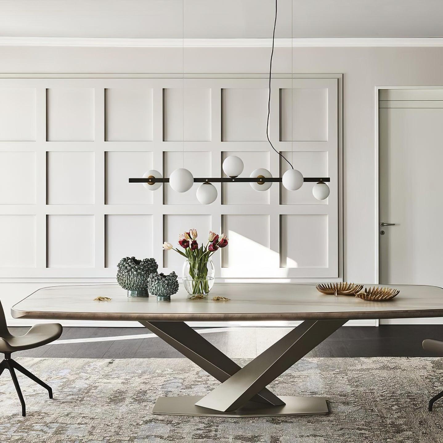Lyra Modern Glass Pendant Lamp-Neutral Decor
