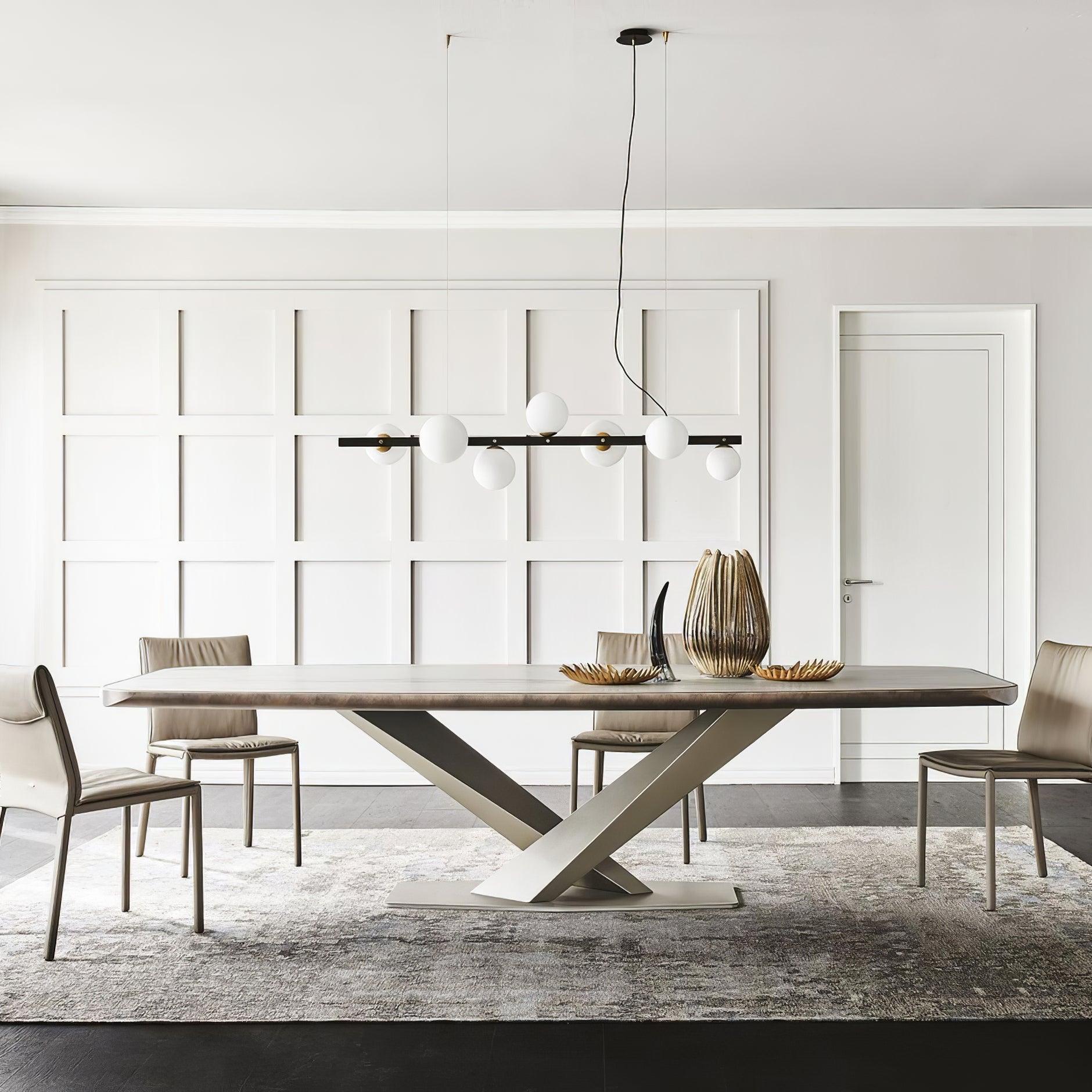 Lyra Modern Glass Pendant Lamp-Neutral Decor