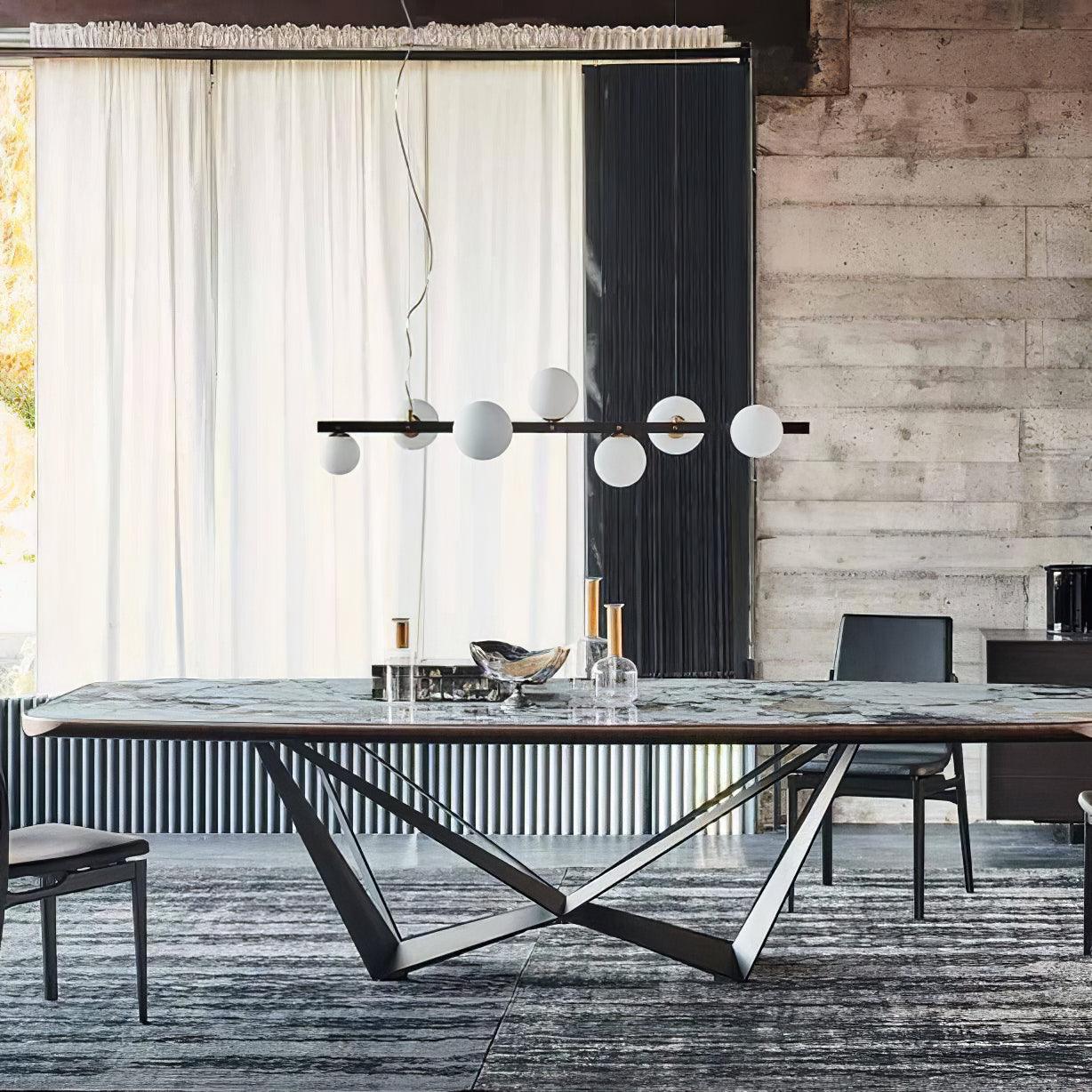 Lyra Modern Glass Pendant Lamp-Neutral Decor