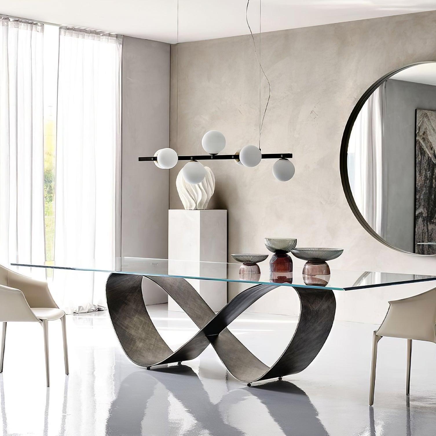 Lyra Modern Glass Pendant Lamp-Neutral Decor
