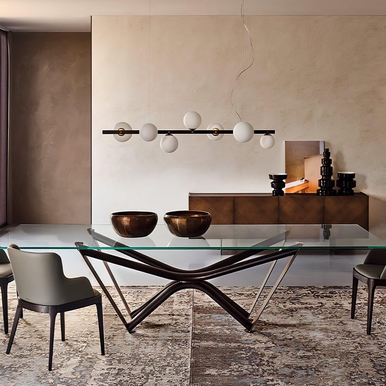 Lyra Modern Glass Pendant Lamp-Neutral Decor