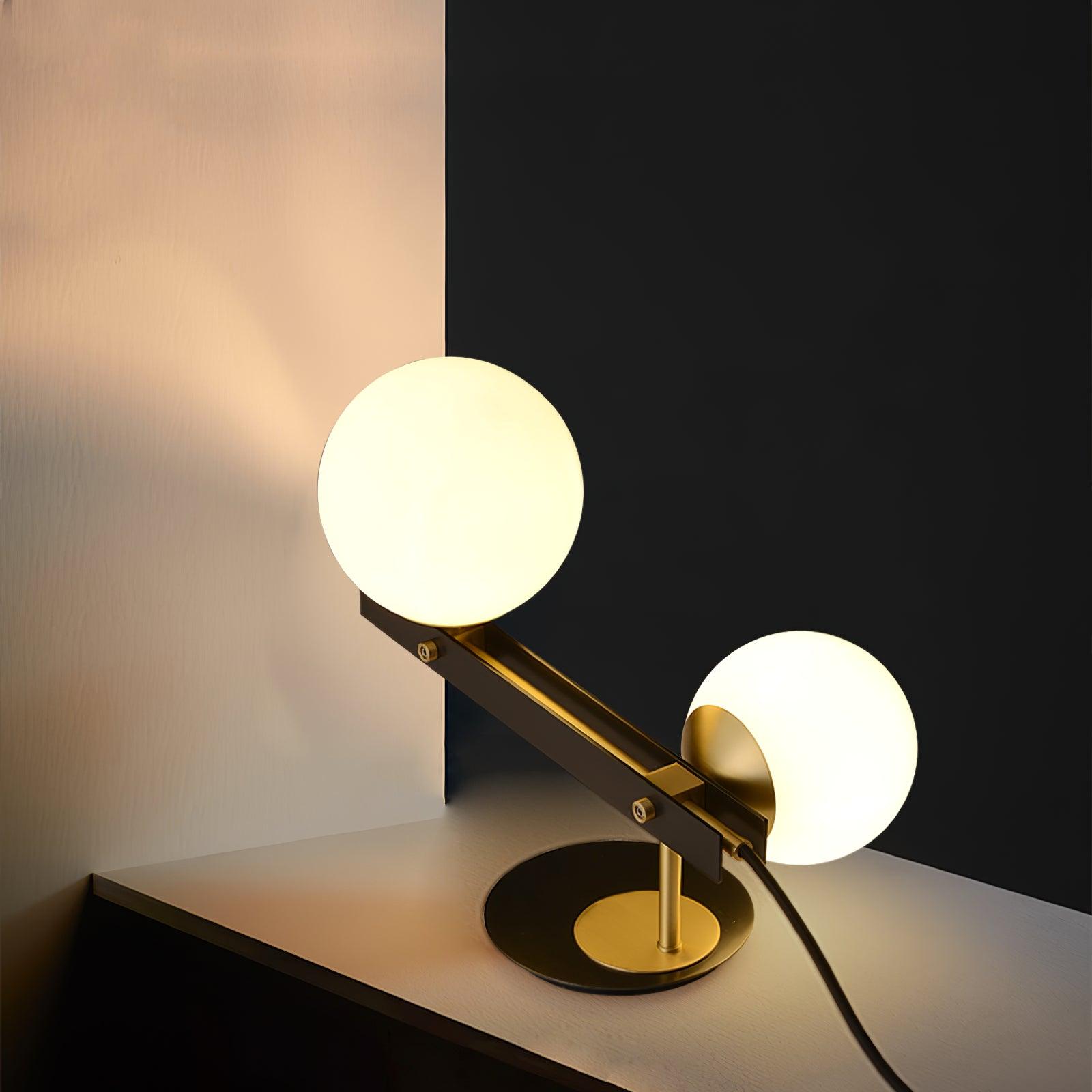 Liora Contemporary Glass Table Lamp-Neutral Decor