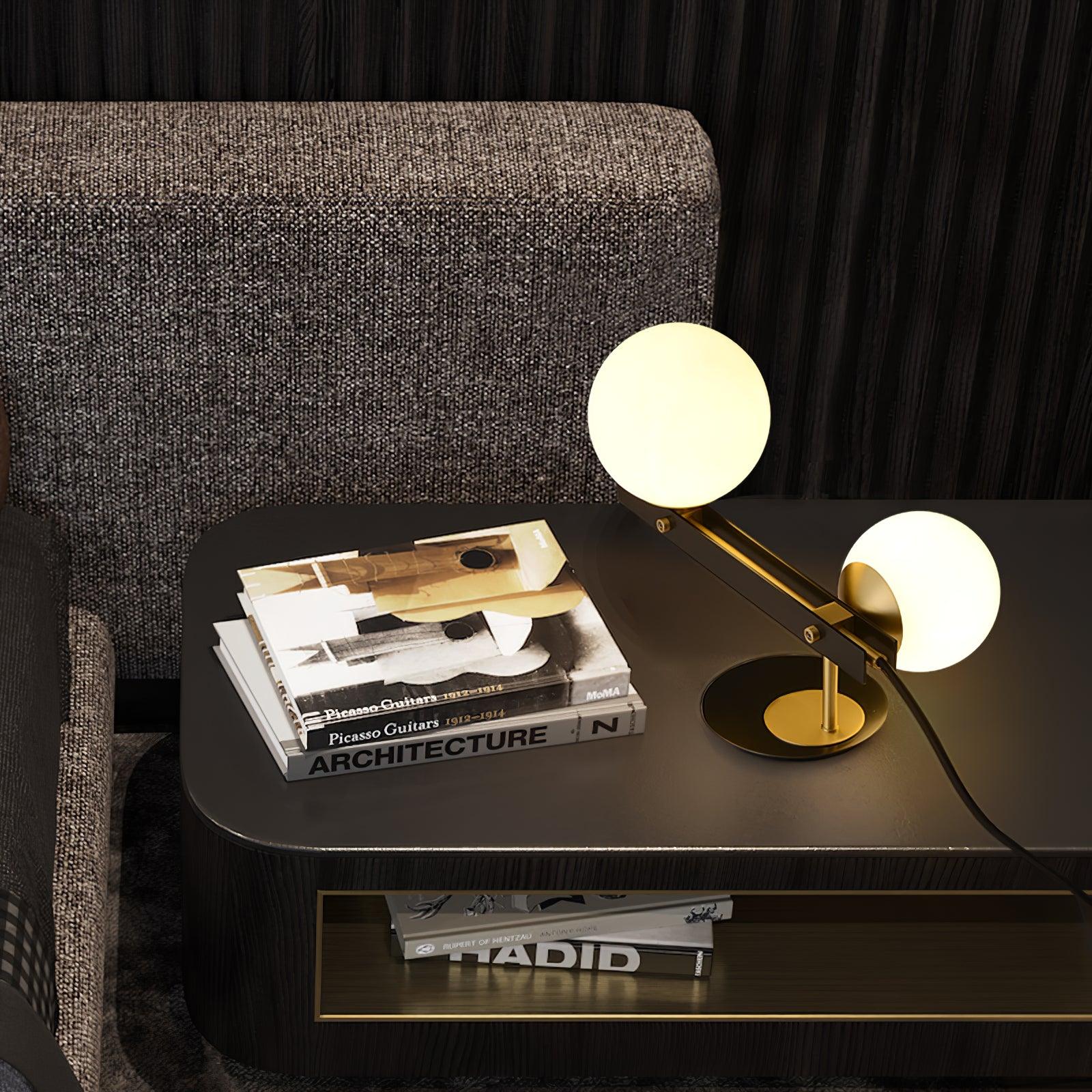 Liora Contemporary Glass Table Lamp-Neutral Decor
