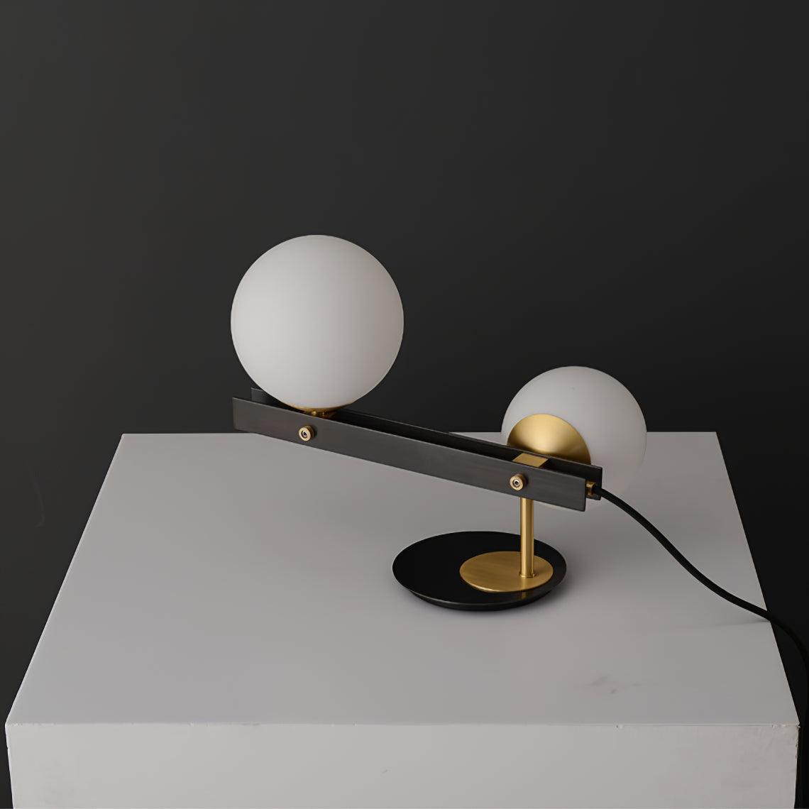 Liora Contemporary Glass Table Lamp-Neutral Decor