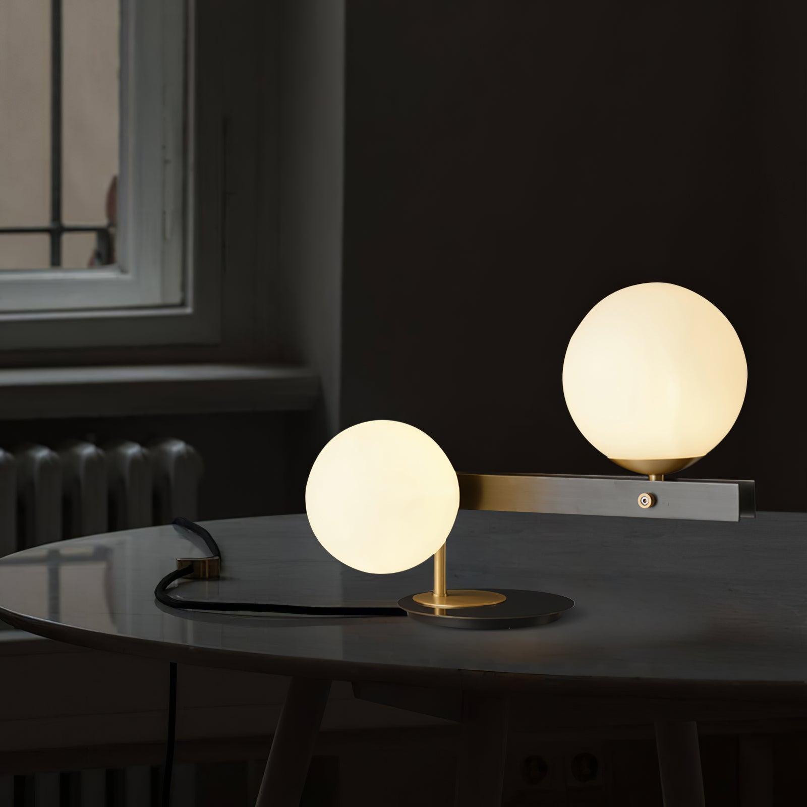 Liora Contemporary Glass Table Lamp-Neutral Decor