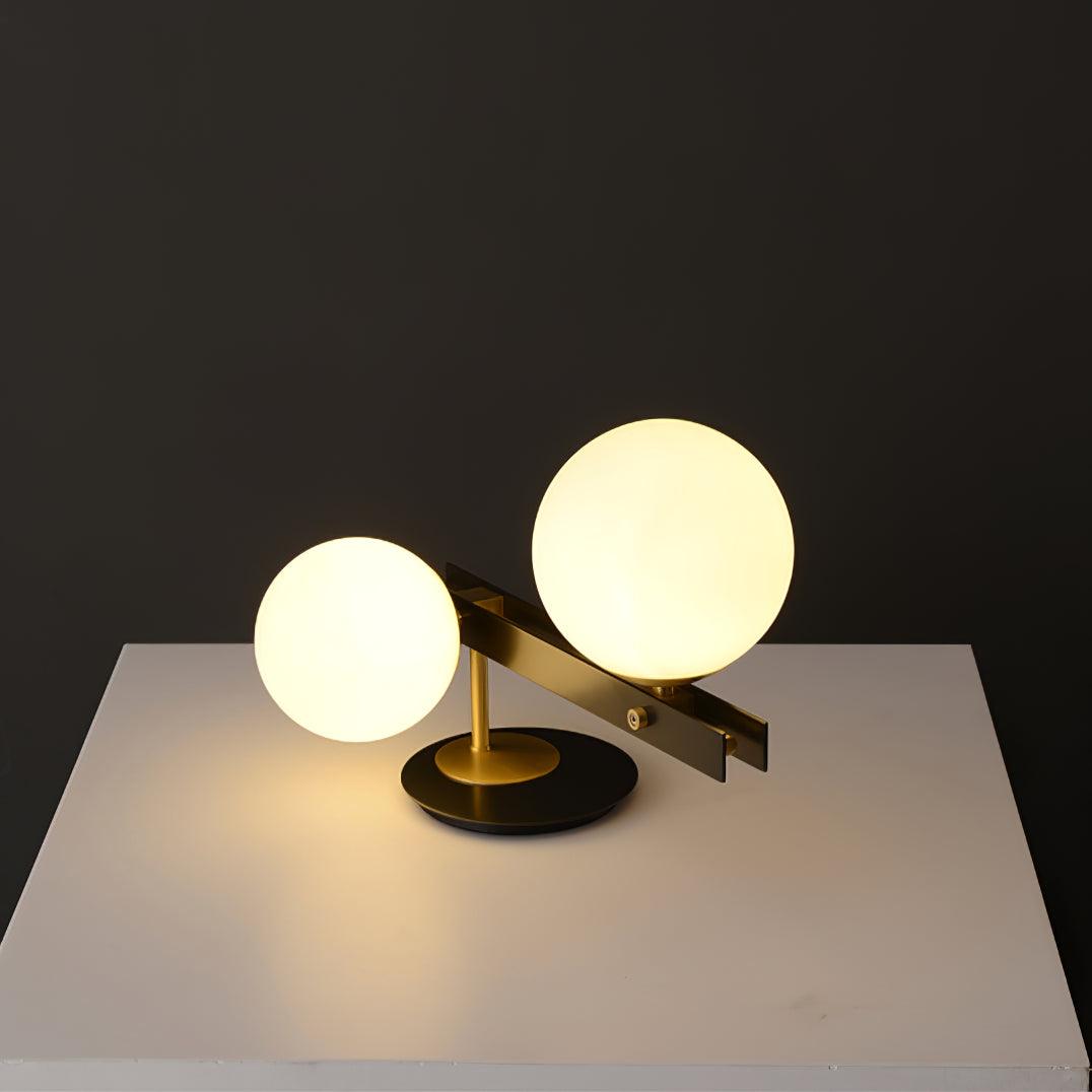 Liora Contemporary Glass Table Lamp-Neutral Decor