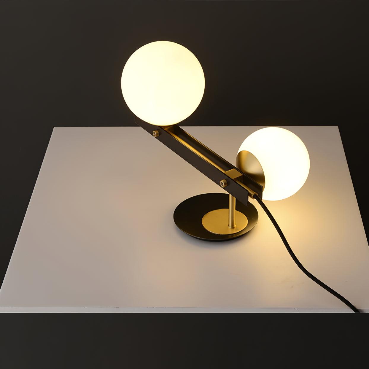 Liora Contemporary Glass Table Lamp-Neutral Decor