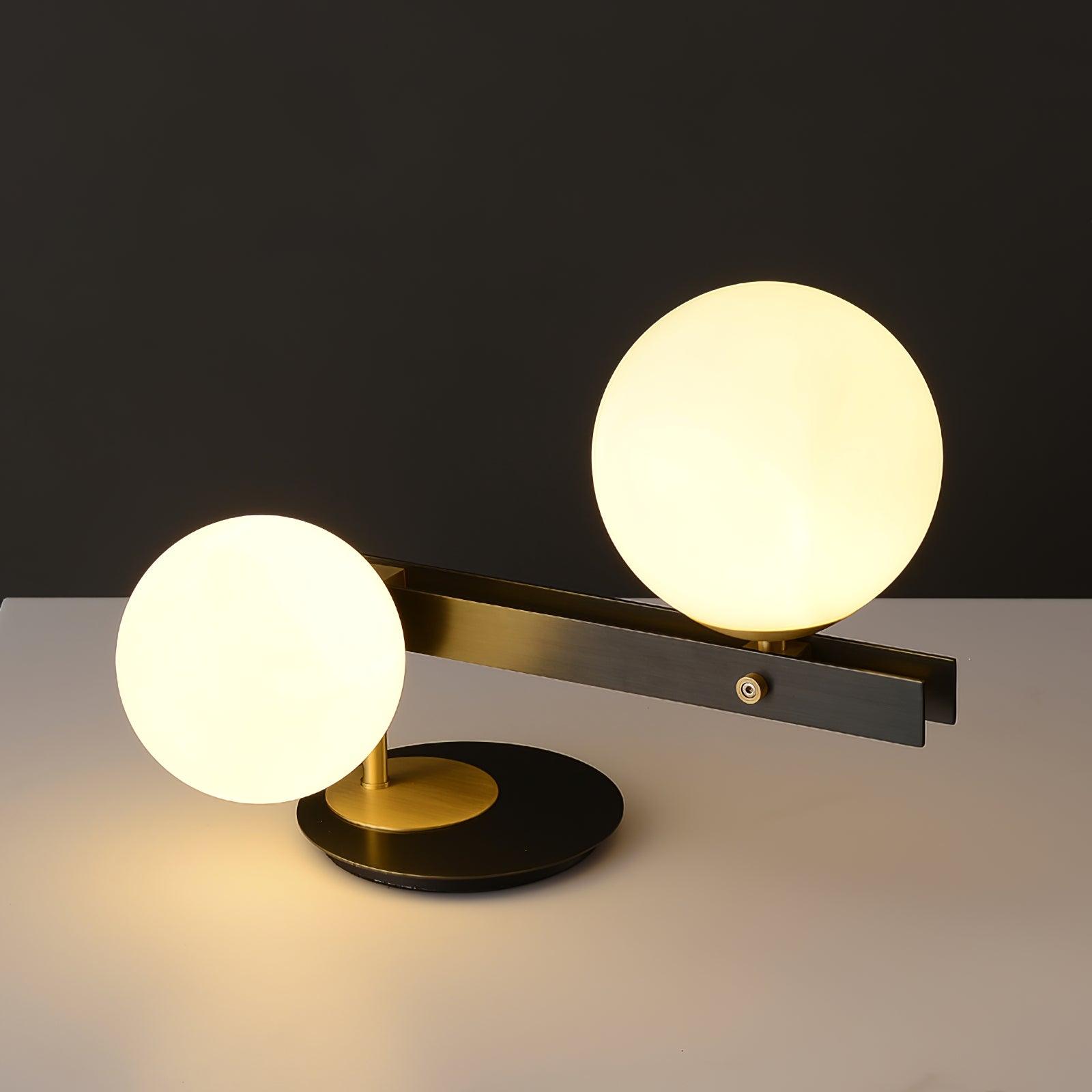 Liora Contemporary Glass Table Lamp-Neutral Decor