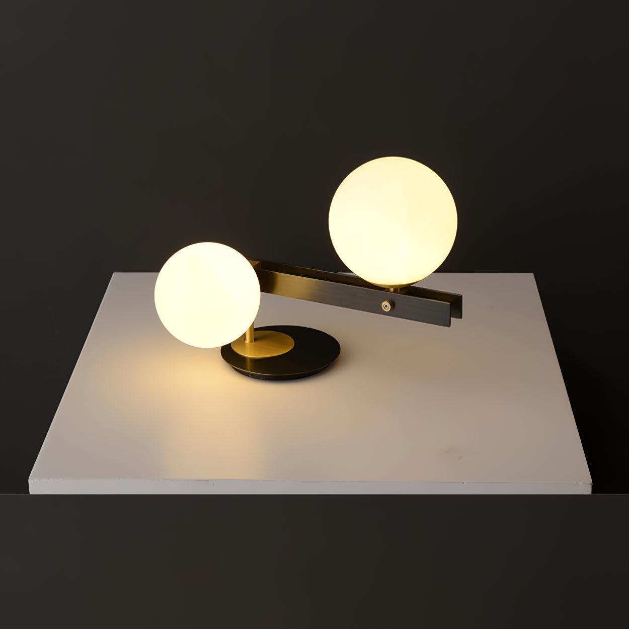 Liora Contemporary Glass Table Lamp-Neutral Decor