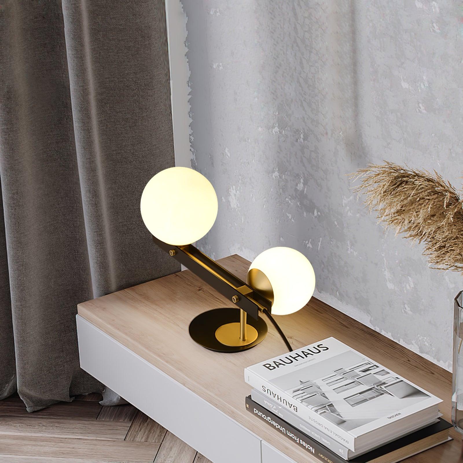 Liora Contemporary Glass Table Lamp-Neutral Decor