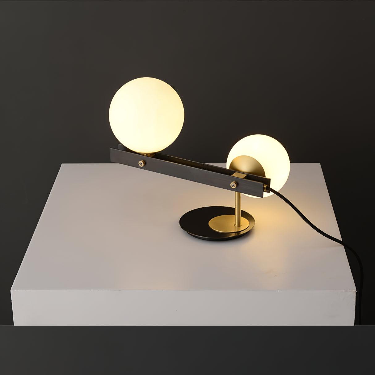 Liora Contemporary Glass Table Lamp-Neutral Decor