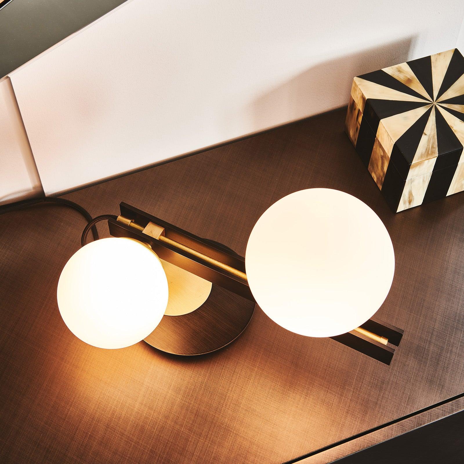 Liora Contemporary Glass Table Lamp-Neutral Decor