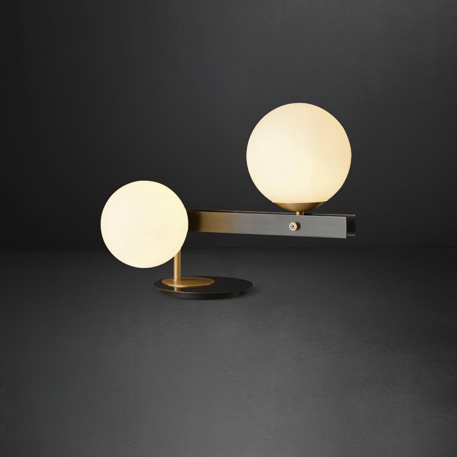 Liora Contemporary Glass Table Lamp-Neutral Decor