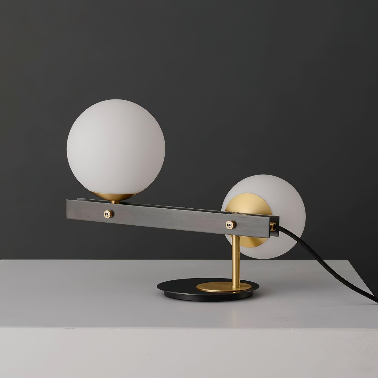 Liora Contemporary Glass Table Lamp-Neutral Decor