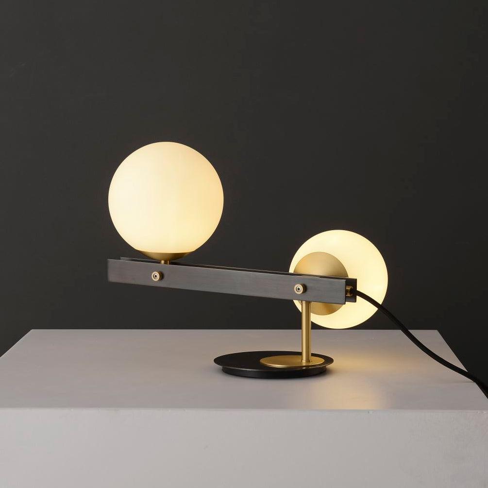 Liora Contemporary Glass Table Lamp-Neutral Decor