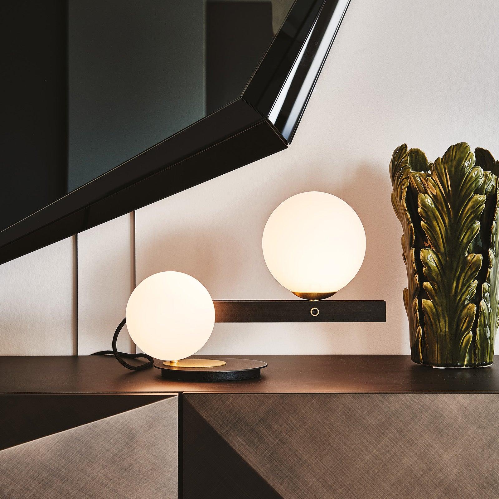 Liora Contemporary Glass Table Lamp-Neutral Decor