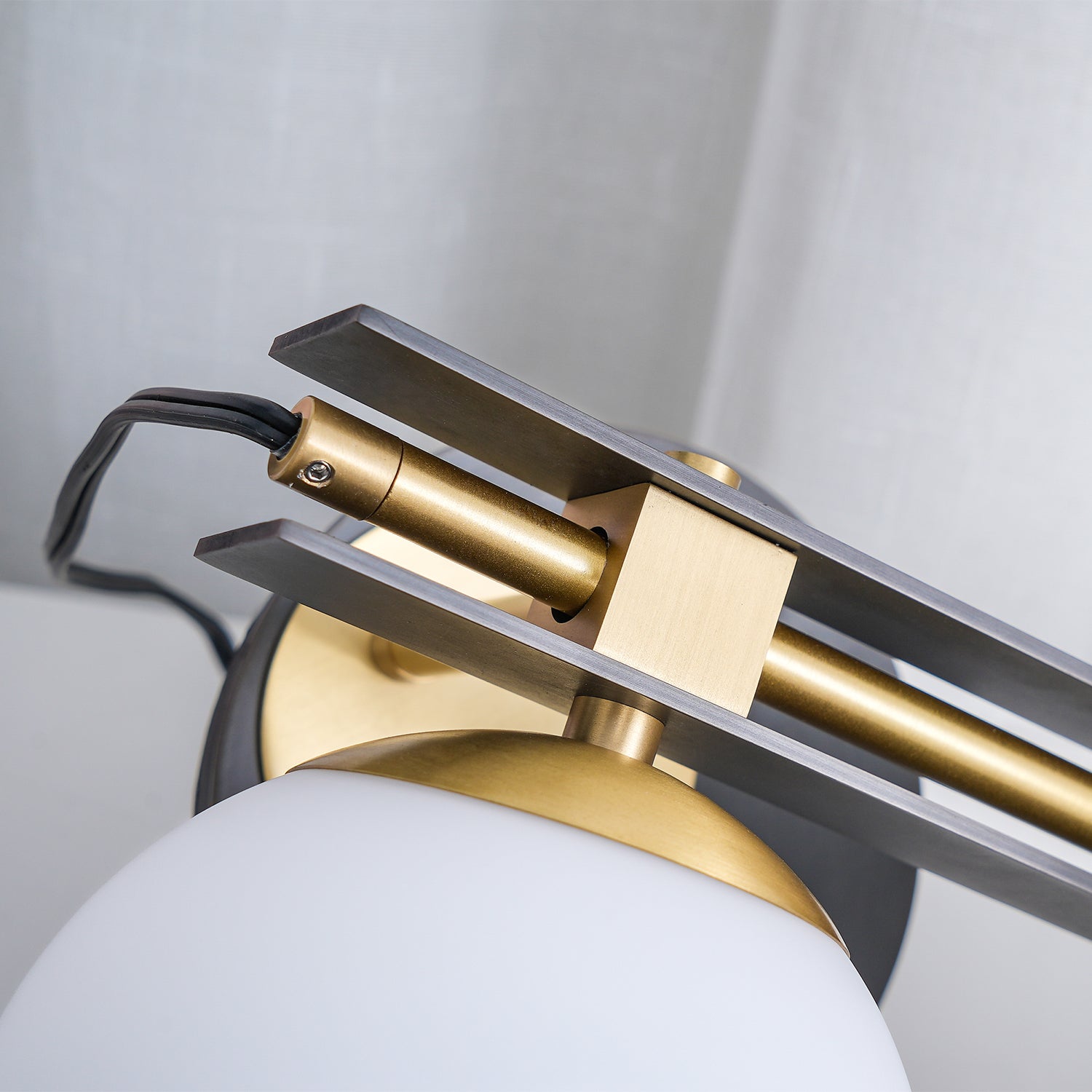 Liora Contemporary Glass Table Lamp-Neutral Decor