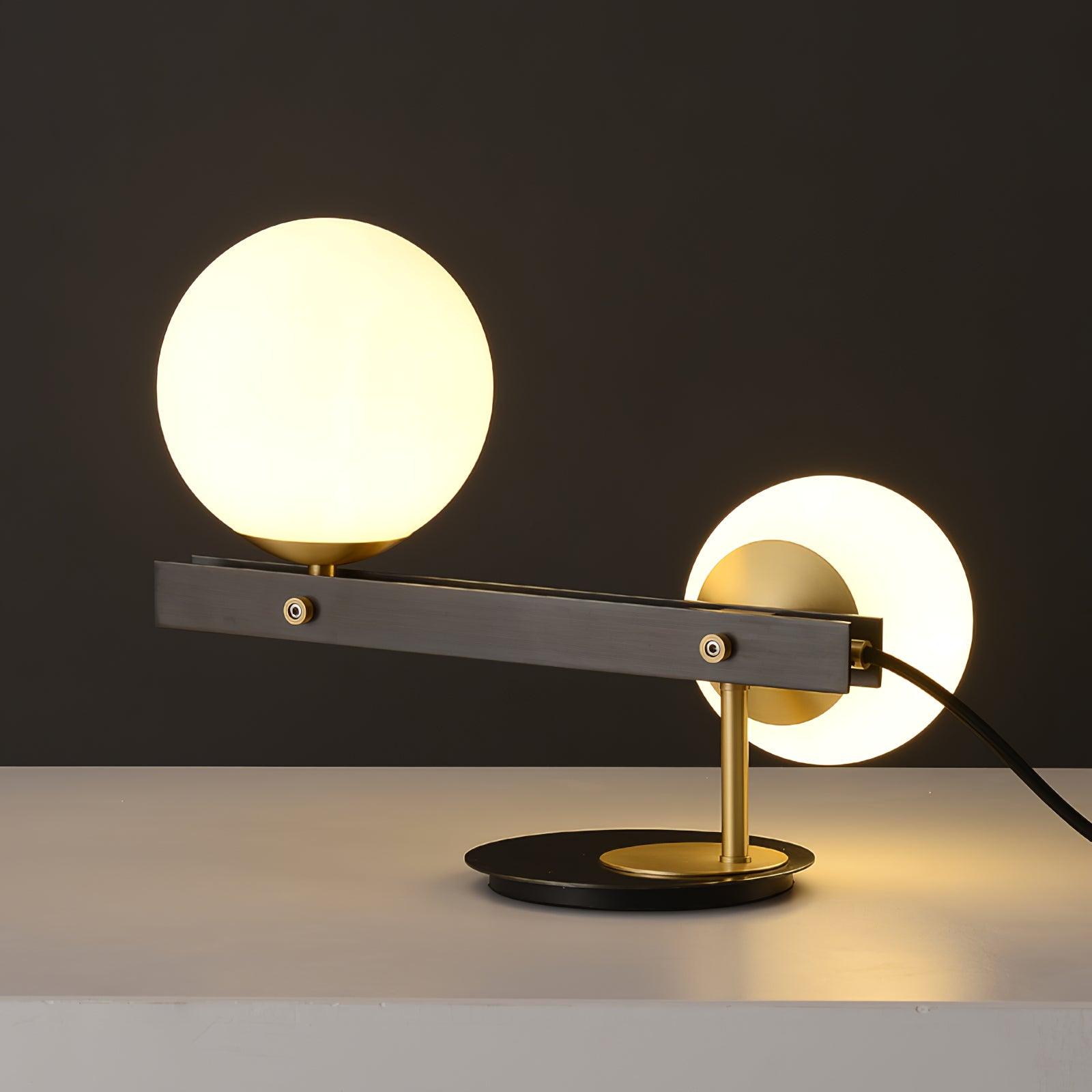Liora Contemporary Glass Table Lamp-Neutral Decor